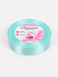 Изображение Лента атласная, 20 мм, 23±1 м, голубая №211